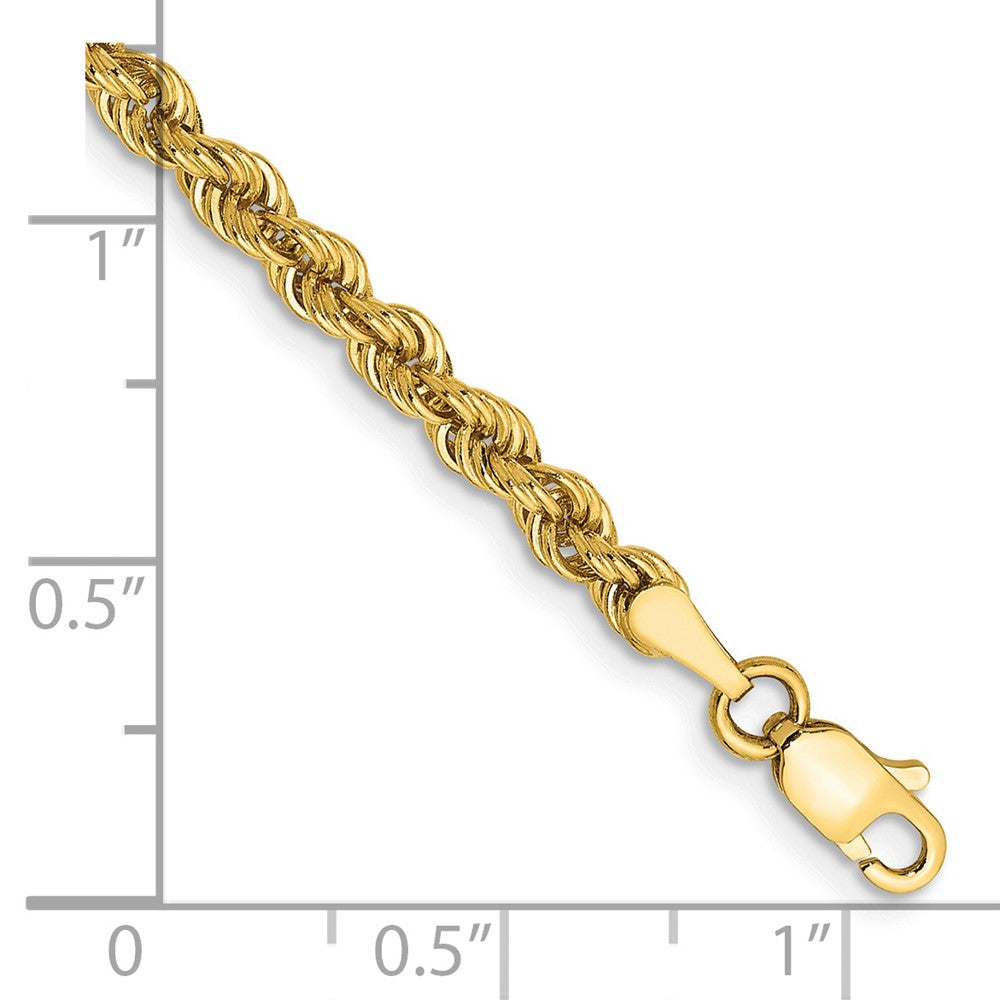 Shop 14K Gold 7-Inch 3mm Classic Rope Chain - Stylish Luxury Jewelry