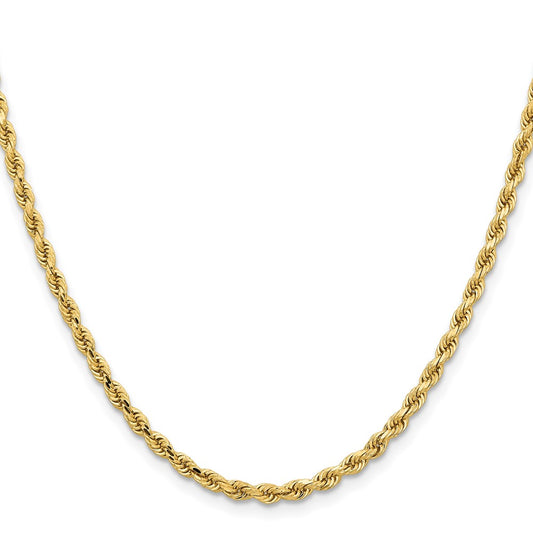 Shop Stylish 14K Gold 16-Inch Diamond-Cut Rope Chain - 3.25mm Luxury