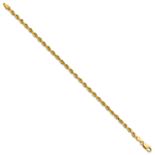 14K Gold Diamond-Cut Rope Chain - 3.25mm Links