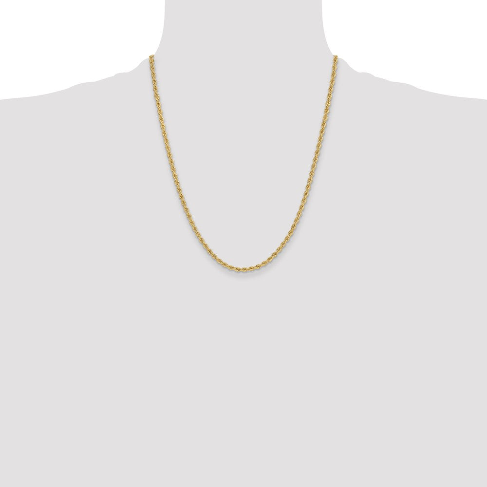 Buy Luxury 14K Gold 3.3mm Classic Rope Chain - Affordable Elegance