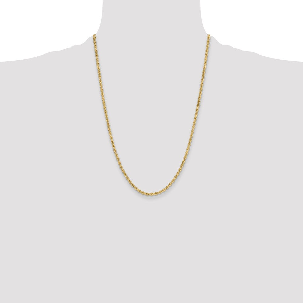 Buy Stylish 14K Gold 3.3mm Classic Rope Chain - Affordable Luxury Jewelry