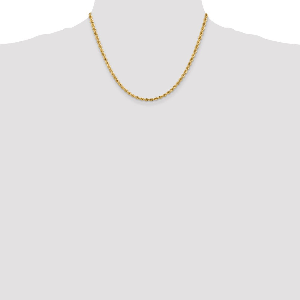 High-Quality 14K Gold 18-Inch Classic Rope Chain 3.65mm - Stylish Value!