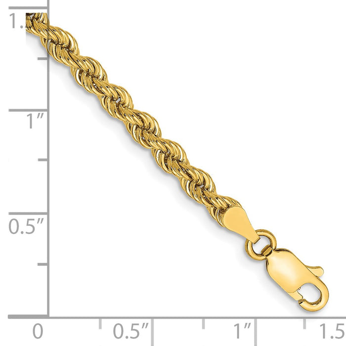 Exclusive 14K Gold Rope Chain, 8-Inch, 3.65mm Links - Stylish Value!-2