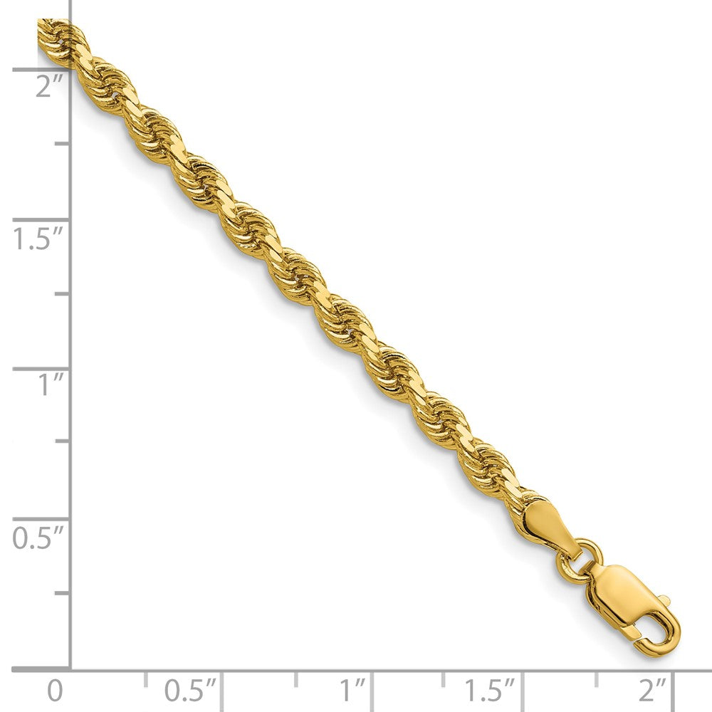 Exclusive 14K Gold 18-Inch Diamond-Cut Rope Chain - Stylish 3.75mm Design