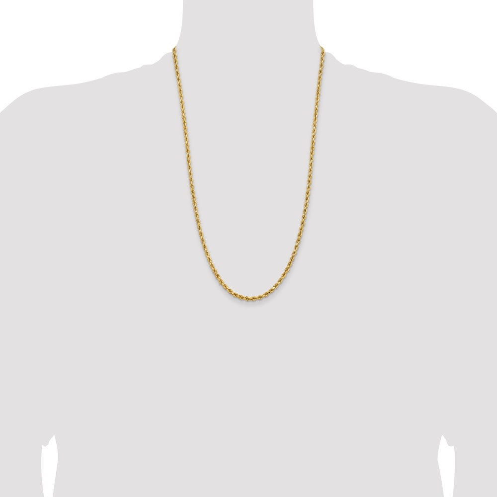 Buy Stylish 14K Gold 26-Inch 3.75mm Diamond-Cut Rope Chain - Luxury Piece!