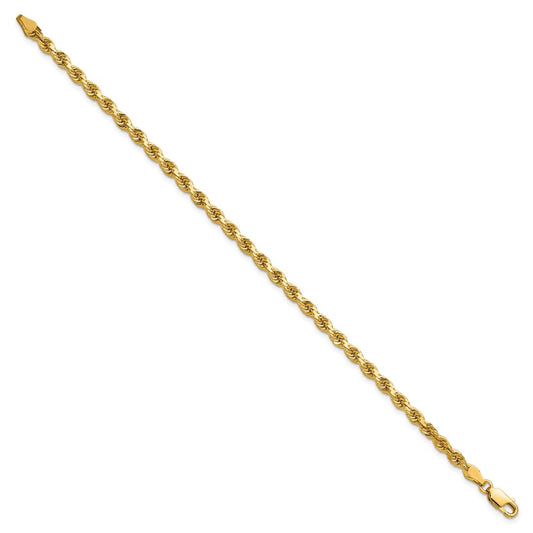 Order Stylish 14K Gold 7-Inch Diamond-Cut Rope Chain - 3.75mm Links