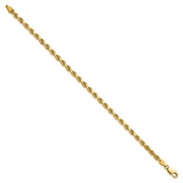 14K Gold Diamond-Cut Rope Chain, 3.75mm Links