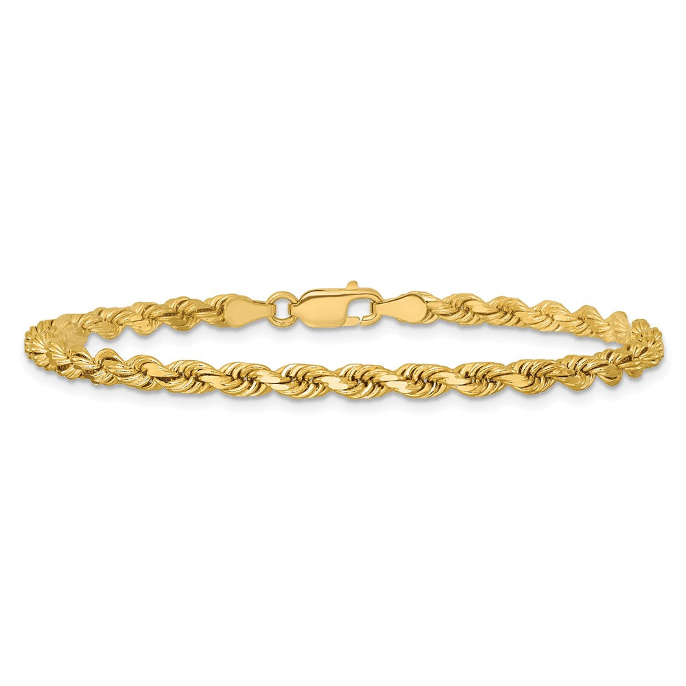 Order Stylish 14K Gold 7-Inch Diamond-Cut Rope Chain - 3.75mm Links