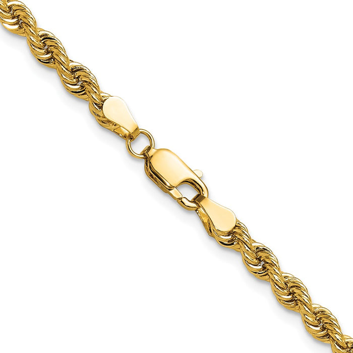 Shop Stylish 14K Gold 3.8mm Classic Rope Chain - Affordable Luxury Jewelry-3