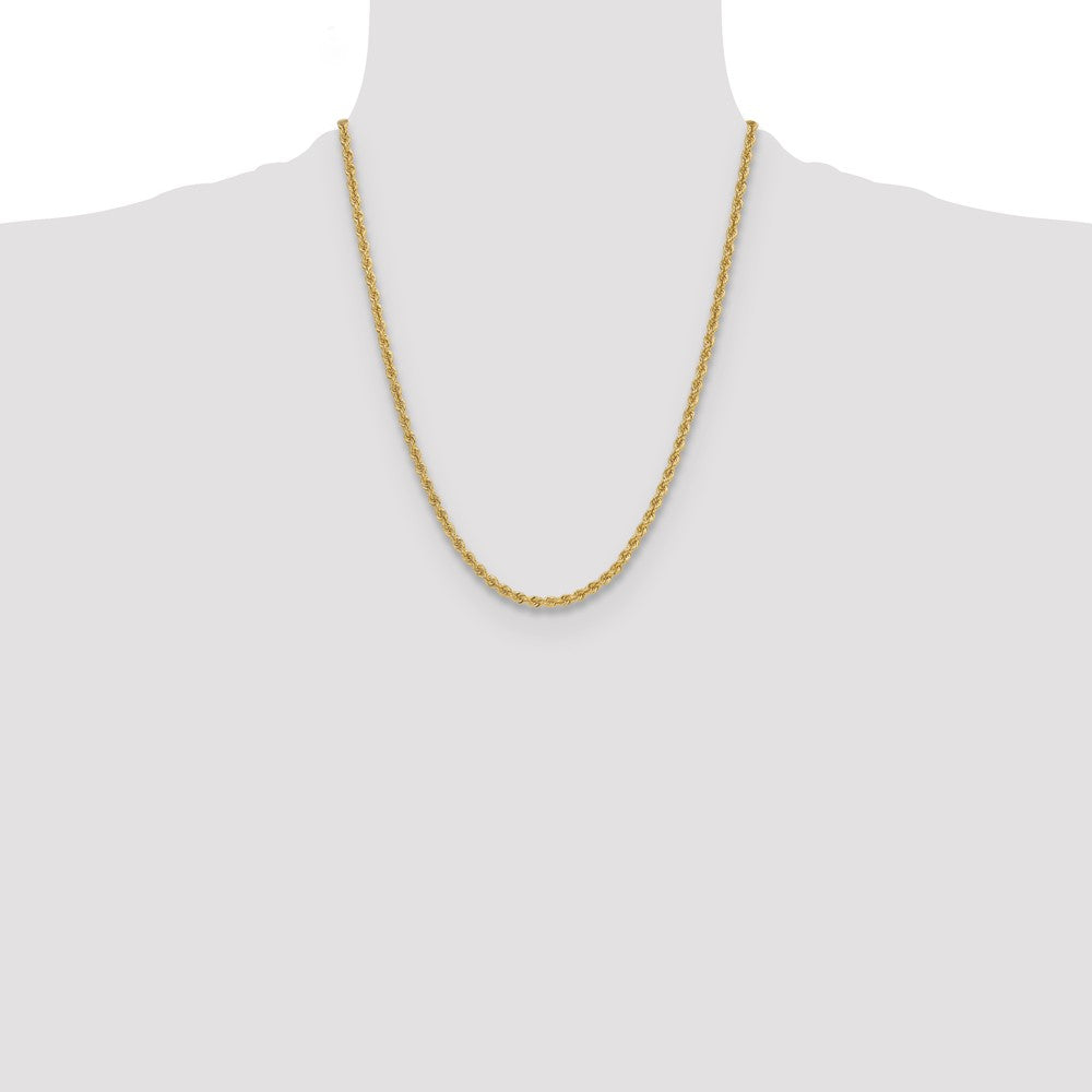 Shop 14K Gold 3.8mm Classic Rope Chain - Stylish Luxury Jewelry at Affordable Price