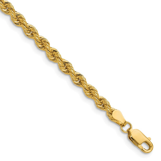 Shop 3.8mm Classic Rope Chain in 14K Gold | Stylish Luxury Accessory