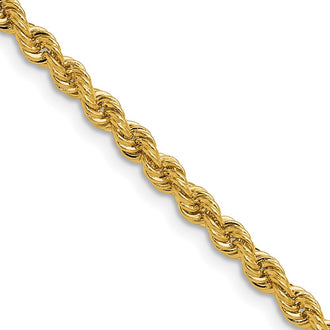 Buy 14K Gold 3.8mm Classic Rope Chain - Stylish Luxury at Discounted Price