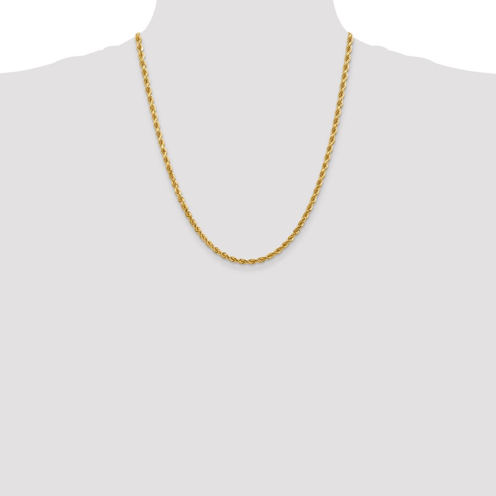 Buy Stylish 14K Gold 22-Inch Diamond-Cut Rope Chain - 4mm, Luxury Design