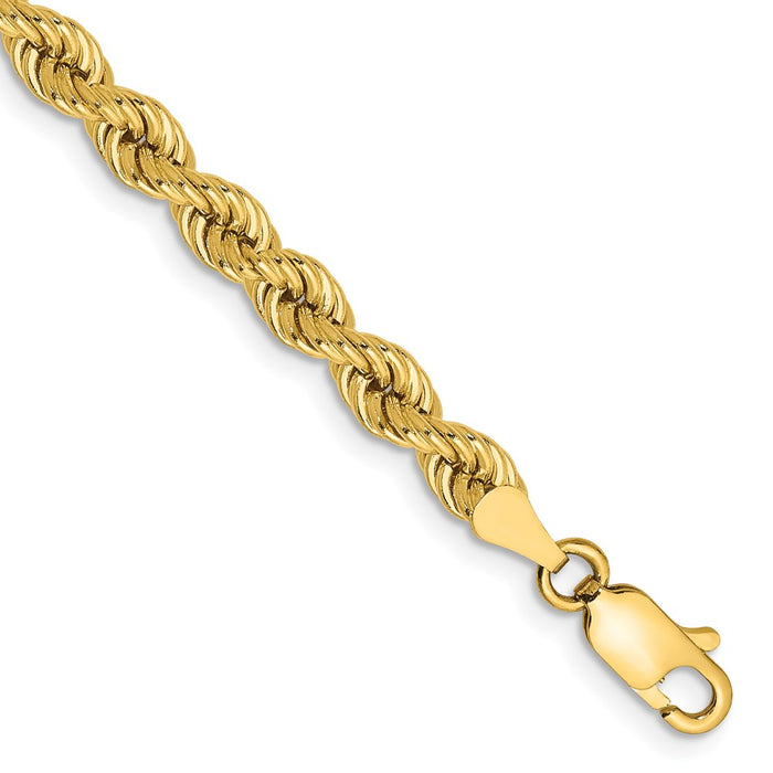 Shop Stylish 14K Gold 9-Inch Rope Chain, 4mm Regular Design, Affordable Value!-1