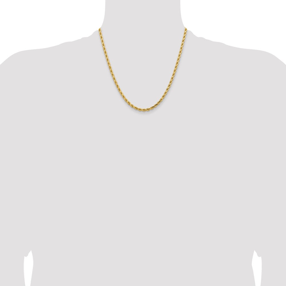 Shop Exclusive 14K Gold 20-Inch Diamond-Cut Rope Chain, 4.25mm - Stylish Value!