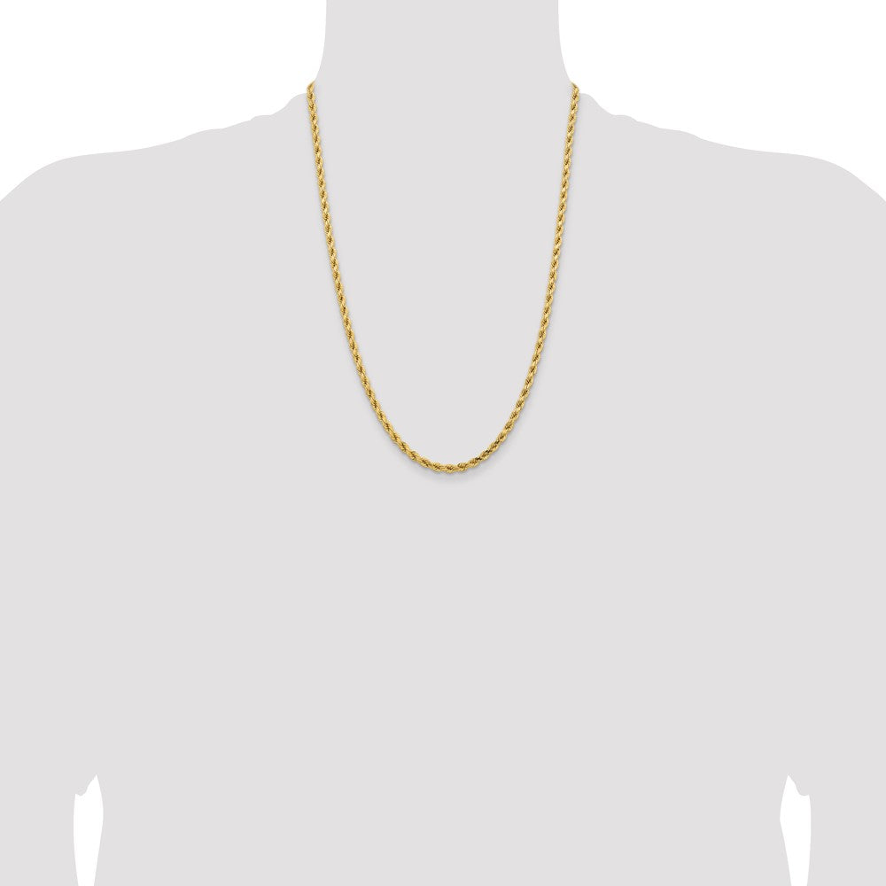 Buy Stylish 14K Gold 24-Inch Diamond-Cut Rope Chain - 4.25mm Luxury Jewelry