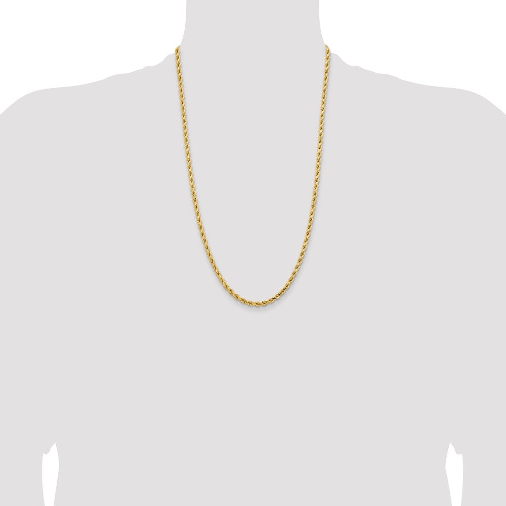 Shop Exclusive 14K Gold 26-Inch Diamond-Cut Rope Chain - 4.25mm Luxury Design