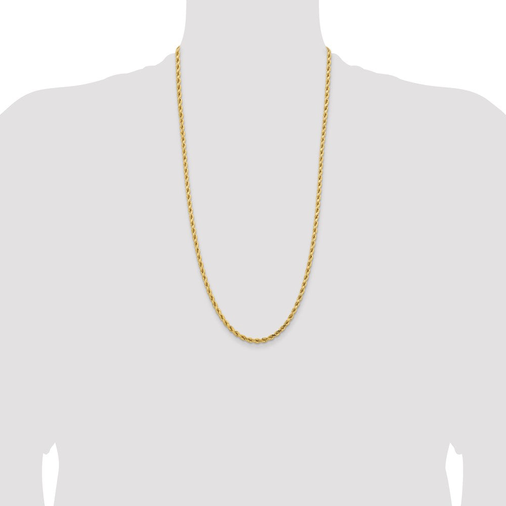 Buy Stylish 28-Inch 14K Gold Diamond-Cut Rope Chain - 4.25mm Luxury Design