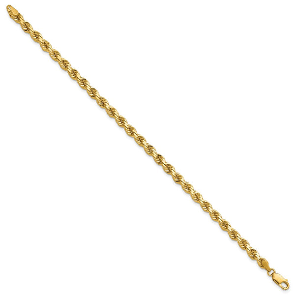 14K Gold Diamond-Cut Rope Chain, 4.25mm Links