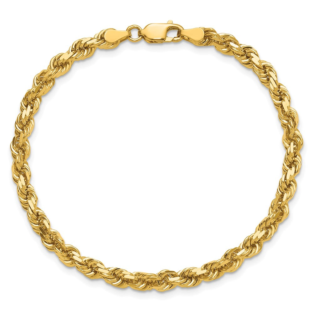 Buy Exclusive 14K Gold 8-Inch Diamond-Cut Rope Chain, 4.25mm Links