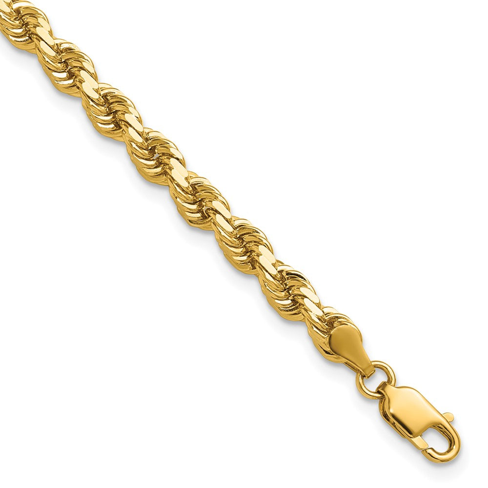 Buy Exclusive 14K Gold 8-Inch Diamond-Cut Rope Chain, 4.25mm Links