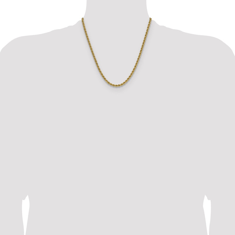 Buy 14K Gold 4.2mm Classic Rope Chain - Stylish and Affordable Luxury Jewelry