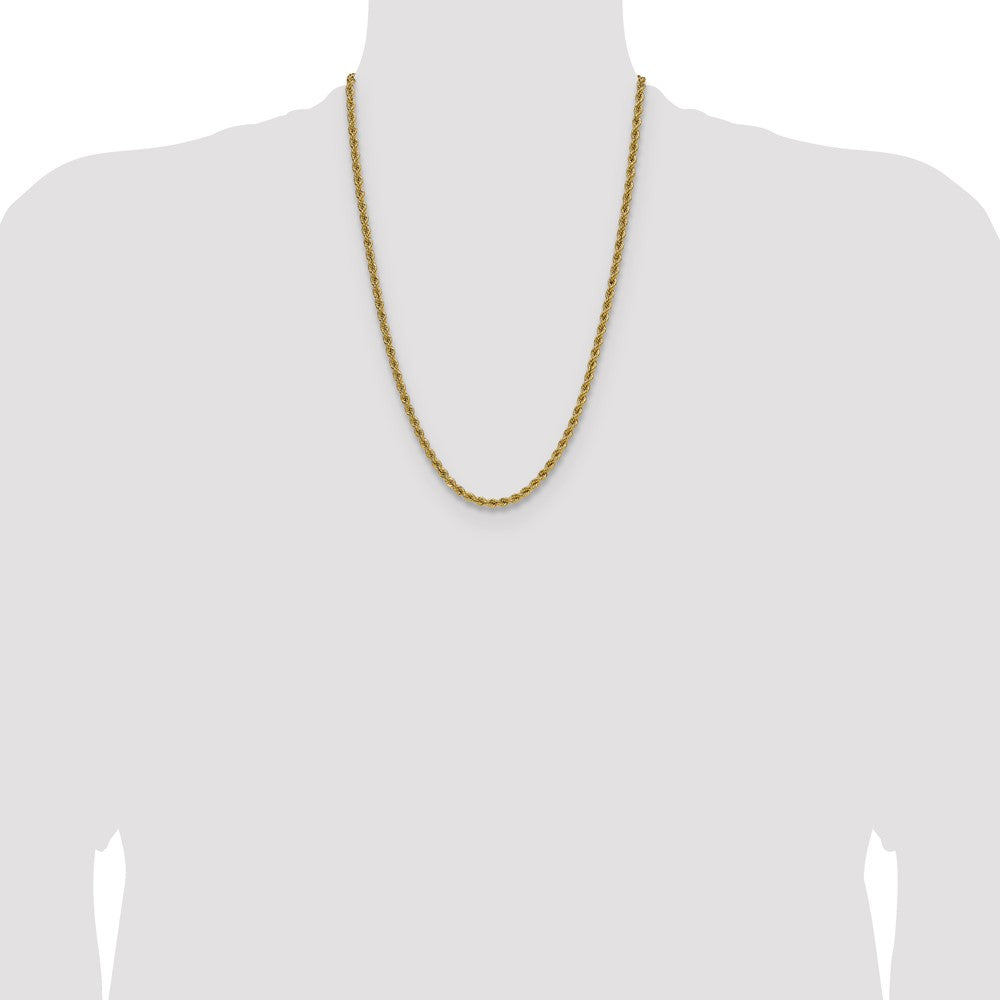 Exclusive 14K Gold 4.2mm Classic Rope Chain Necklace - Stylish Value Buy!