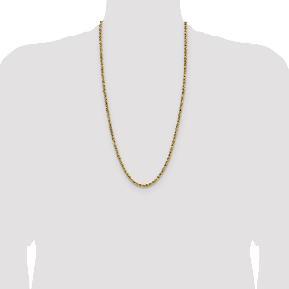 Shop 14K Gold 4.2mm Classic Rope Chain - Stylish Luxury Jewelry at Value Price