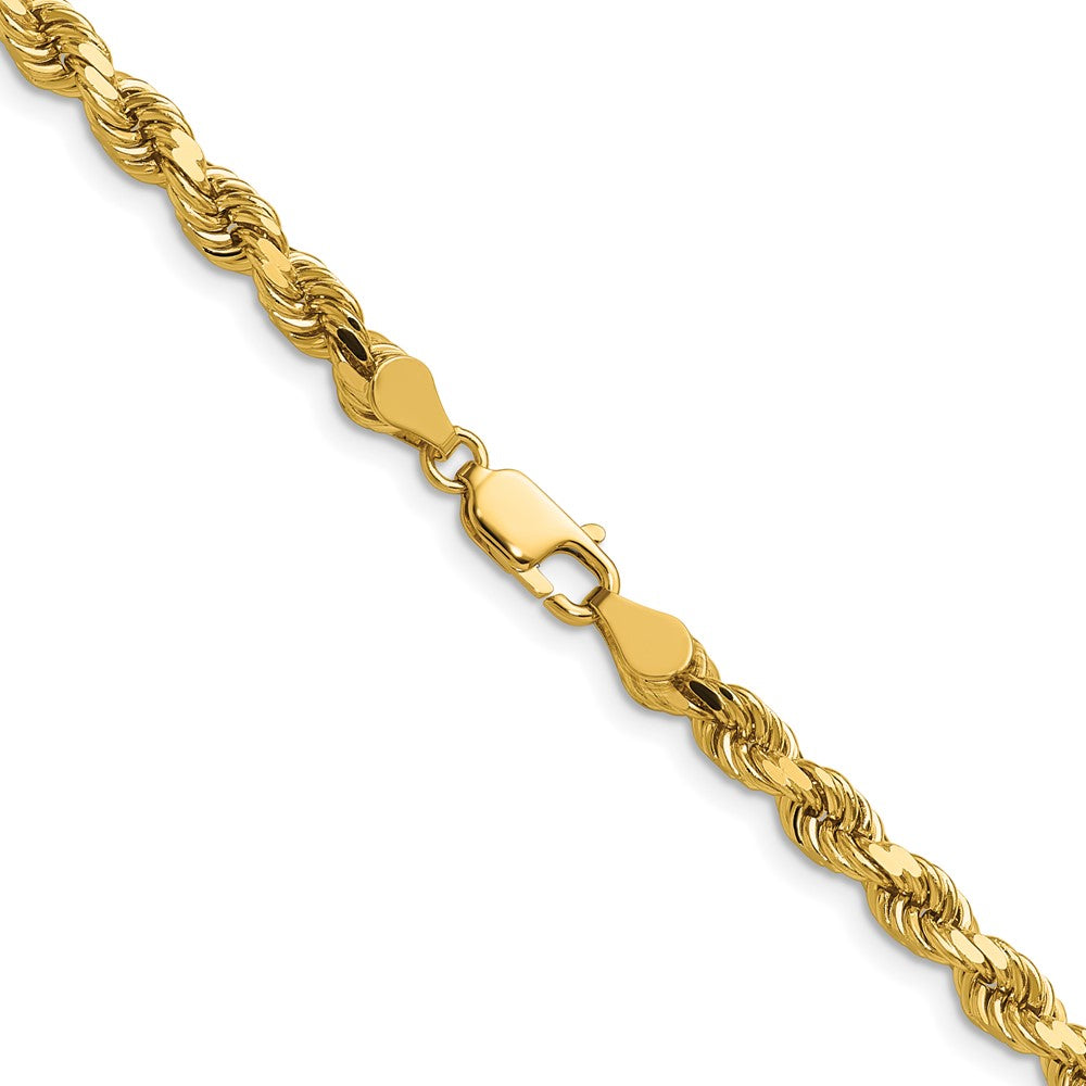 Buy 14K Gold 16-Inch 4.5mm Diamond-Cut Rope Chain - Stylish Luxury Jewelry