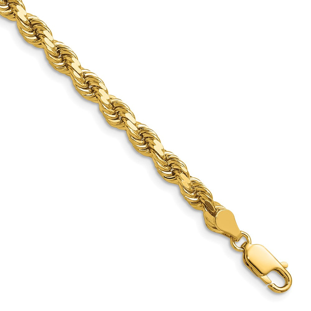 Buy 14K Gold 16-Inch 4.5mm Diamond-Cut Rope Chain - Stylish Luxury Jewelry