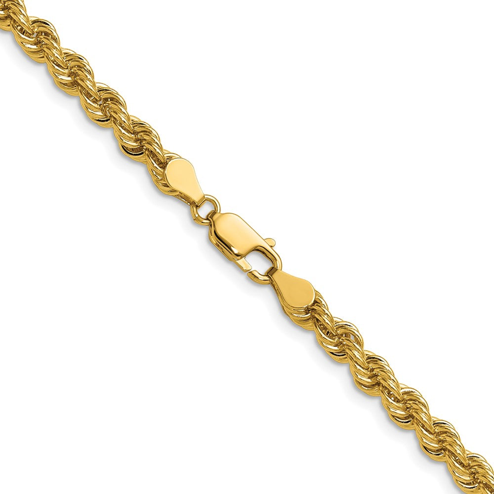 High-Quality 14K Gold 18-Inch 5mm Rope Chain - Stylish Lobster Clasp Value