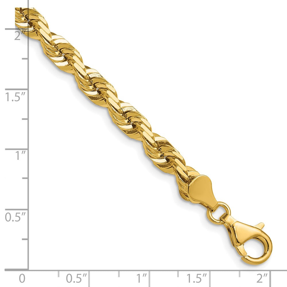 Shop Stylish 14K Gold 18-Inch 5.5mm Diamond-Cut Rope Chain - Luxury Design