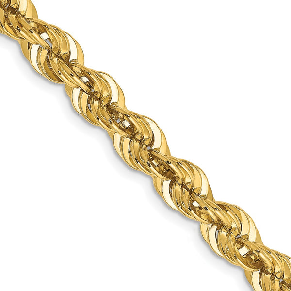 14K Gold 20-Inch 6mm Rope Chain with Lobster Clasp