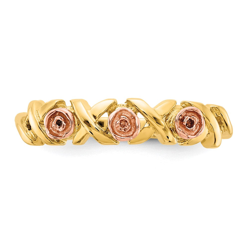 Shop 10K Black Hills Gold Ring, 12K Rose Accents - Stylish Luxury Design