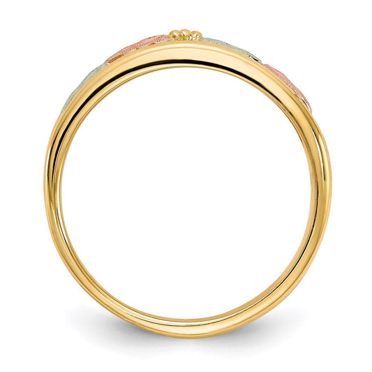 High-Quality 10K Tri-Color Black Hills Gold Ring - Stylish & Affordable Luxury