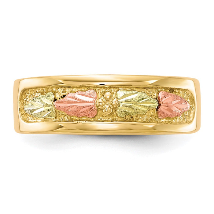 High-Quality 10K Tri-Color Black Hills Gold Ring - Stylish & Affordable Luxury-4