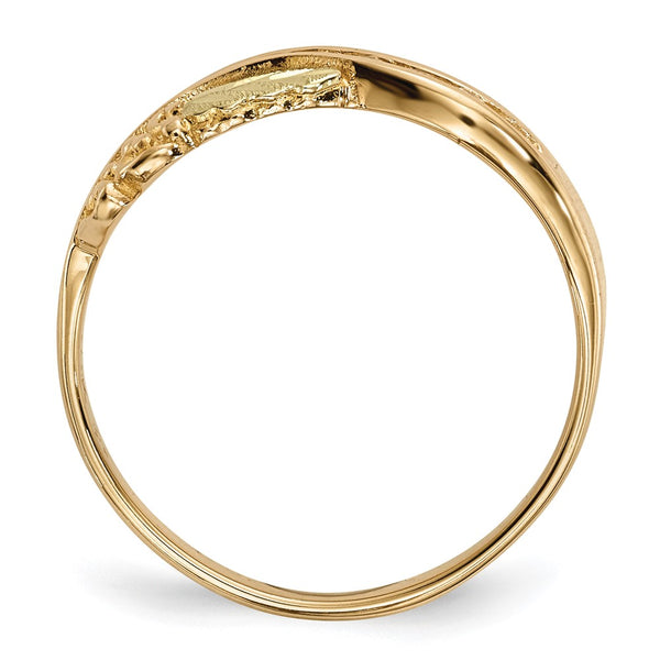 10K Tri-Color Black Hills Gold Diamond Ring - Style GR1-1000523