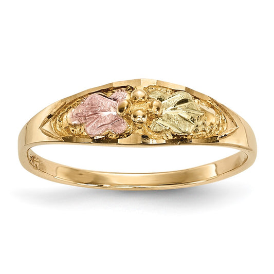 Buy Stylish 10K Tri-Color Black Hills Gold Ring - Elegant Design, Affordable Price