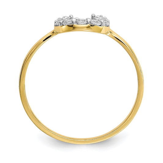 High-Quality 10K Gold Horseshoe Ring - Stylish & Affordable Design