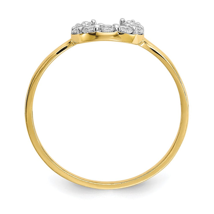 High-Quality 10K Gold Horseshoe Ring - Stylish & Affordable Design-2
