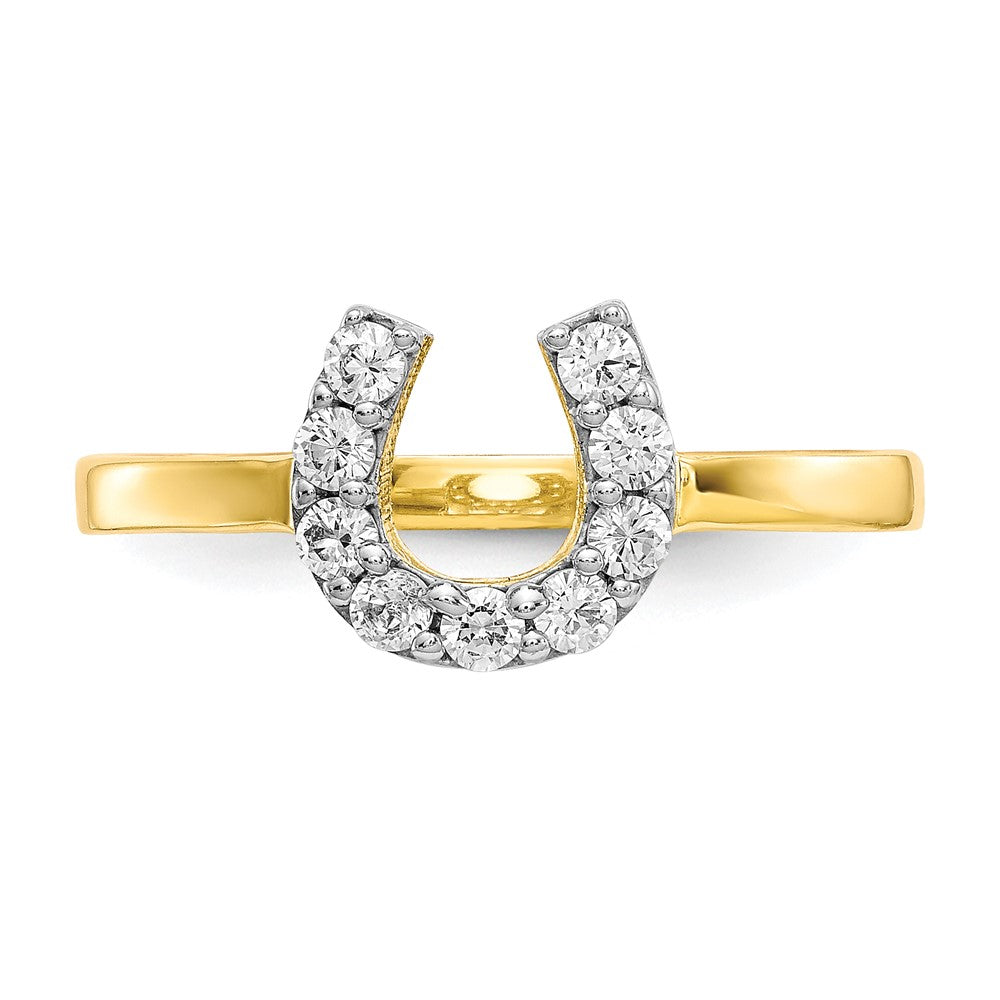 High-Quality 10K Gold Horseshoe Ring - Stylish & Affordable Design