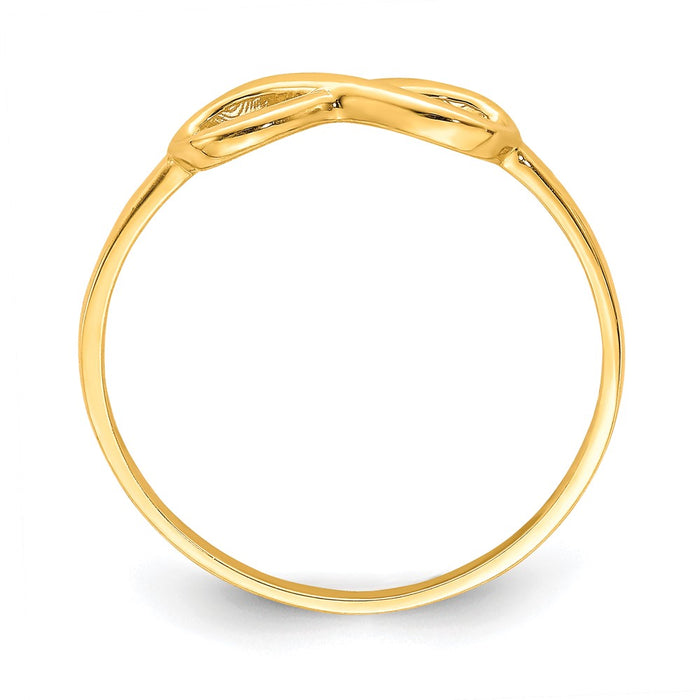 High-Quality 10K Endless Love Infinity Ring - Stylish & Affordable Jewelry-2