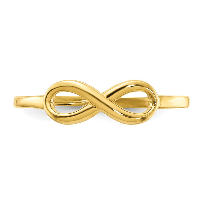 High-Quality 10K Endless Love Infinity Ring - Stylish & Affordable Jewelry-4