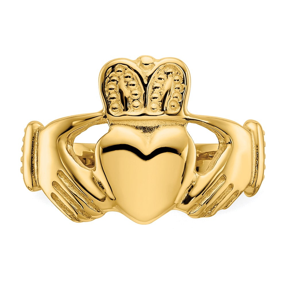 Buy Stylish 10K Polished Women's Claddagh Ring - Exclusive Design & Value