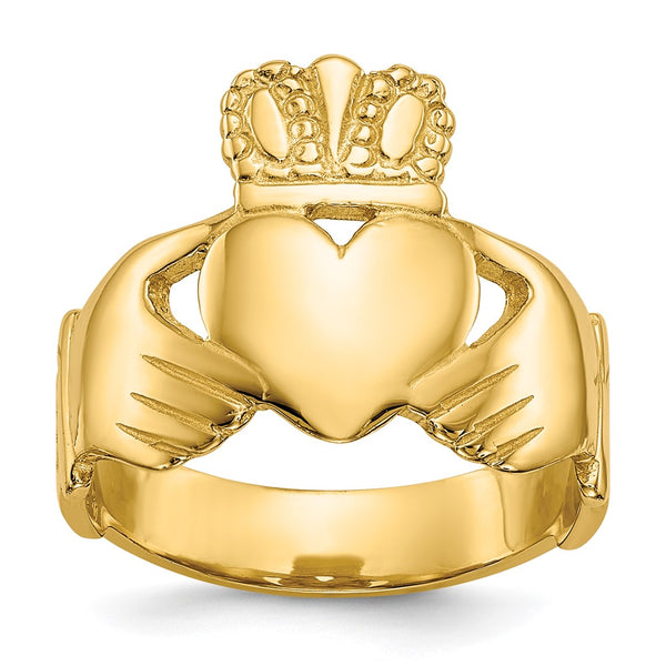 10K Polished Women's Claddagh Ring - Style GR1-1016313