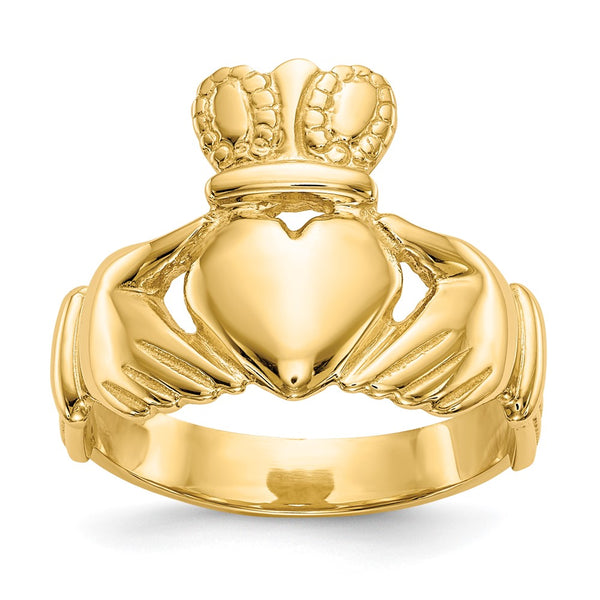 10K Gold Men's Claddagh Ring - Style GR1-1000612