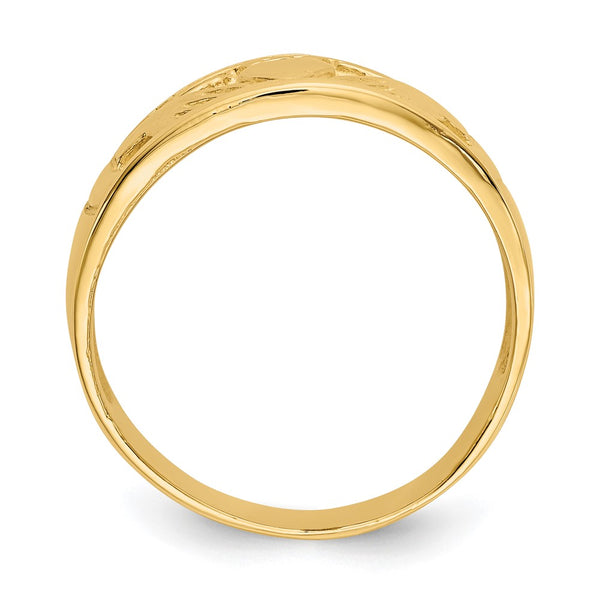 10K Gold Women's Claddagh Ring - Style GR1-1016340