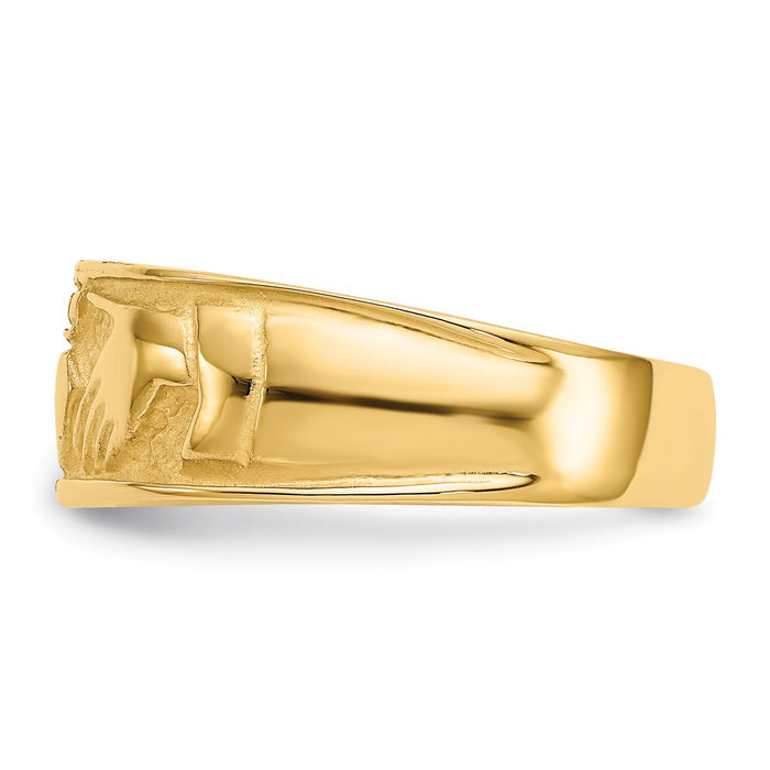 Shop 10K Gold Women's Claddagh Ring - Stylish & Affordable Jewelry Option-3