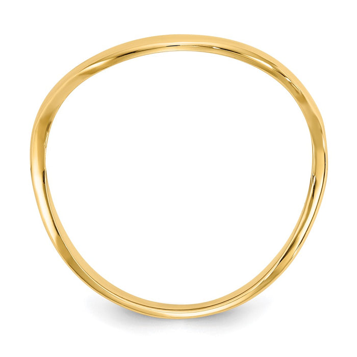 Shop Stylish 10K Gold Wave Design Thumb Ring - Affordable Luxury Accessory-2