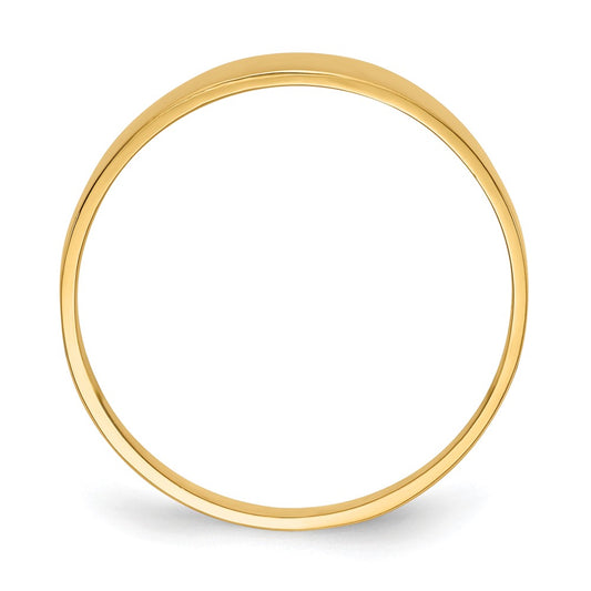 Buy Stylish 10K Gold Flat-Top Tapered Cigar Band Ring - 3-6mm Width